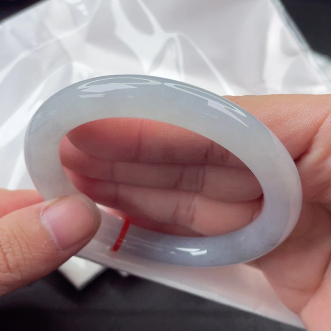 翡翠手镯未镶嵌圆条57