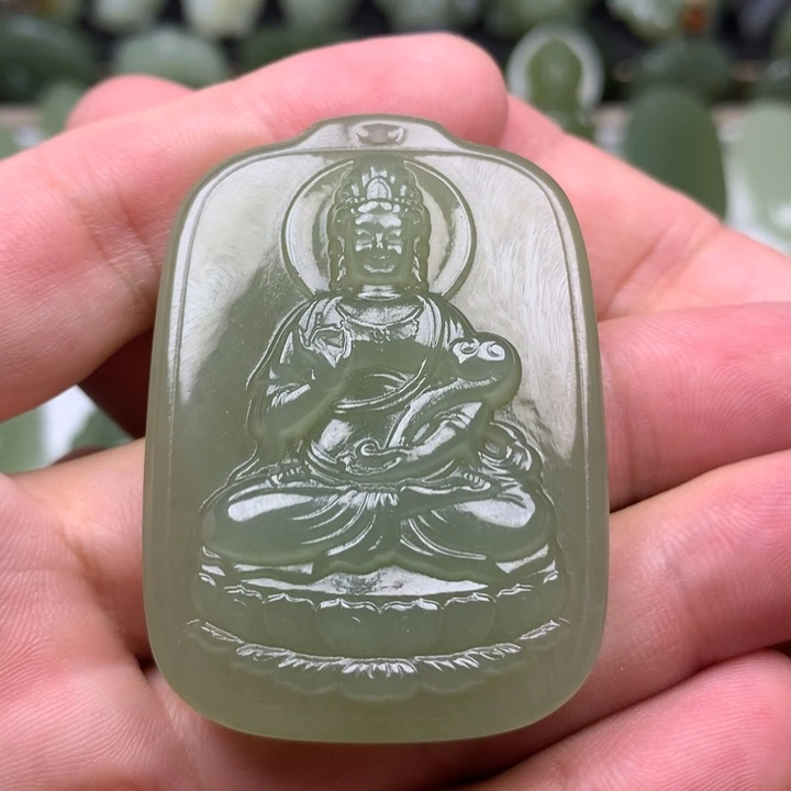 和田玉未镶嵌挂件