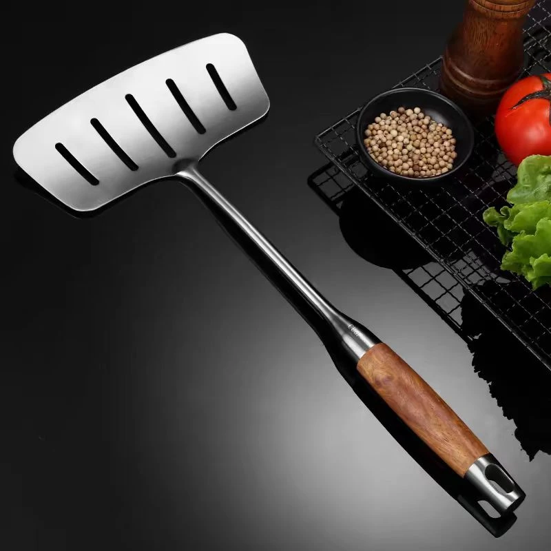 SUS 316尾单不锈钢煎鱼铲厨房神器家用翻鱼铲大号加宽铲子