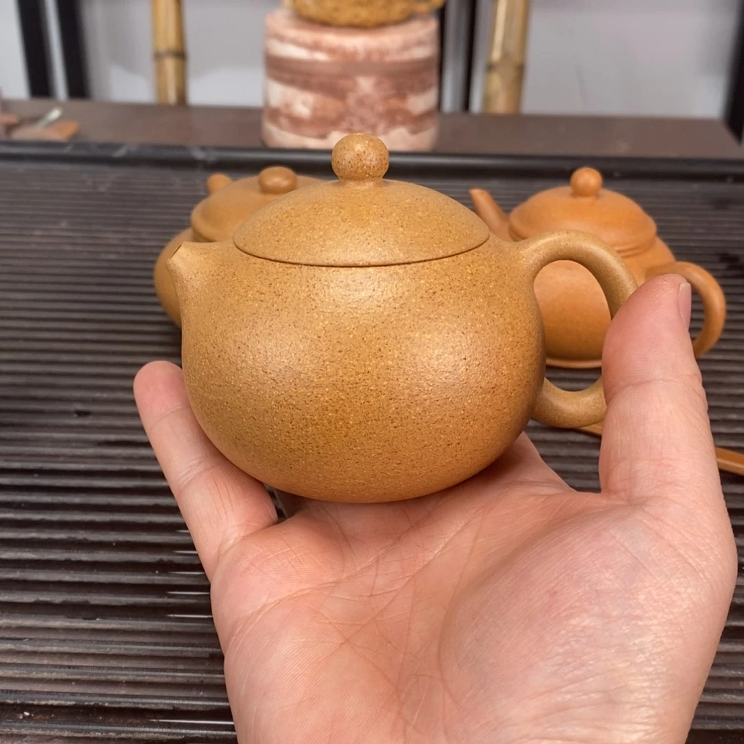 紫砂茶壶黄金段西施容量200毫升