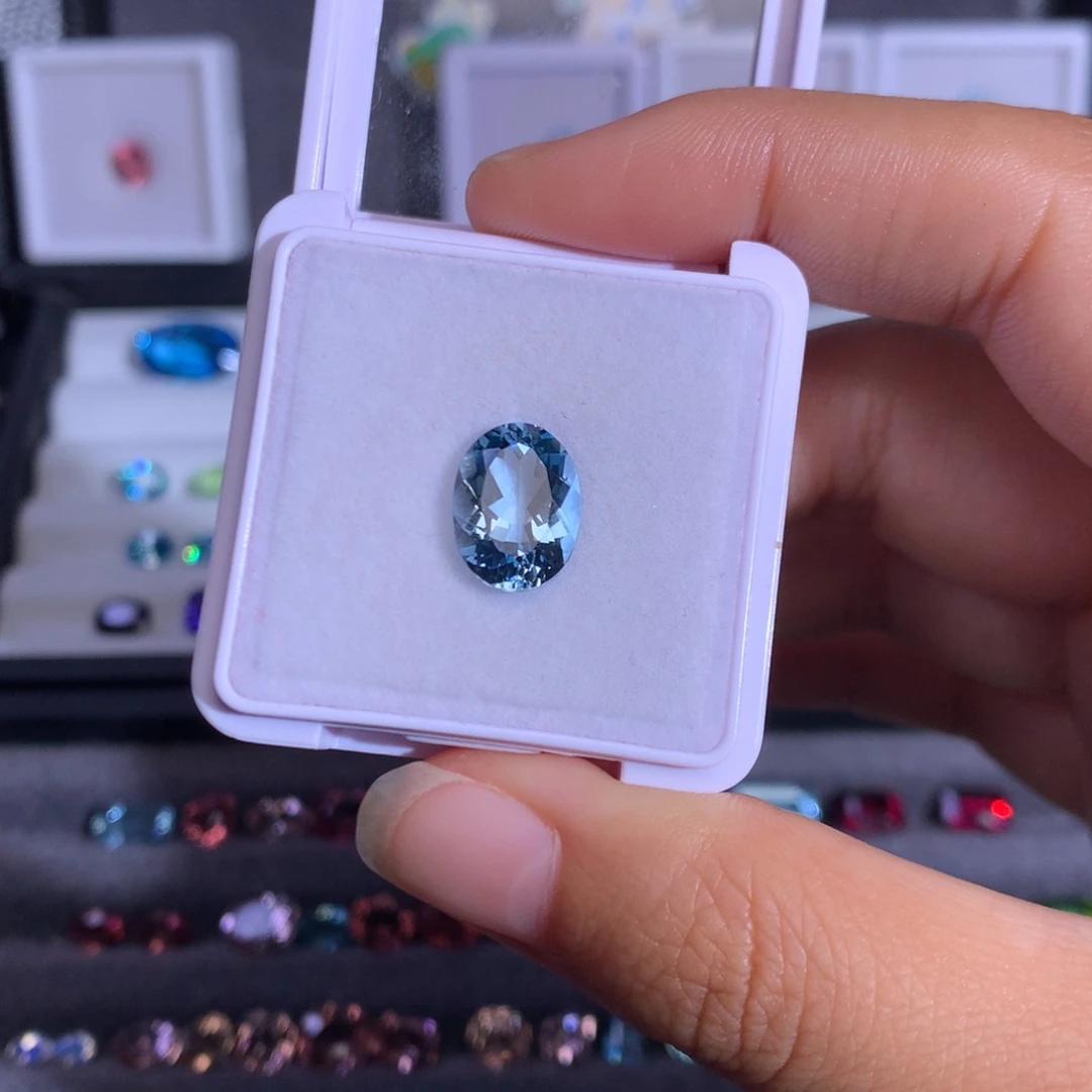 未镶嵌笔搁海蓝宝石3.65ct