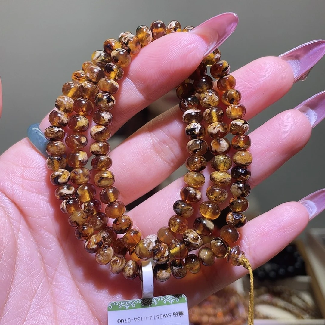 琥珀未镶嵌裸石抚顺琥珀6+溶洞108