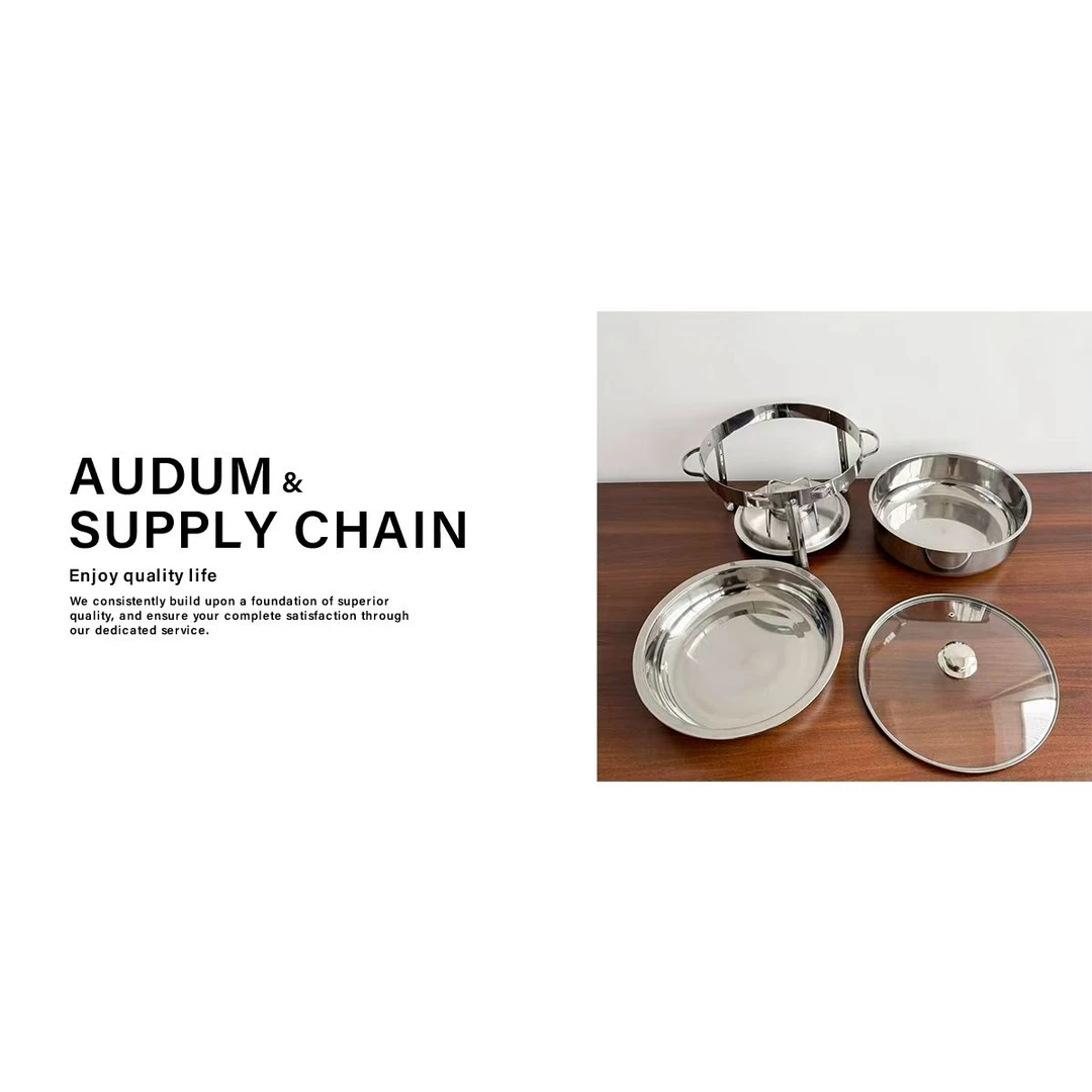 高品质不锈钢明炉火锅套装多件套