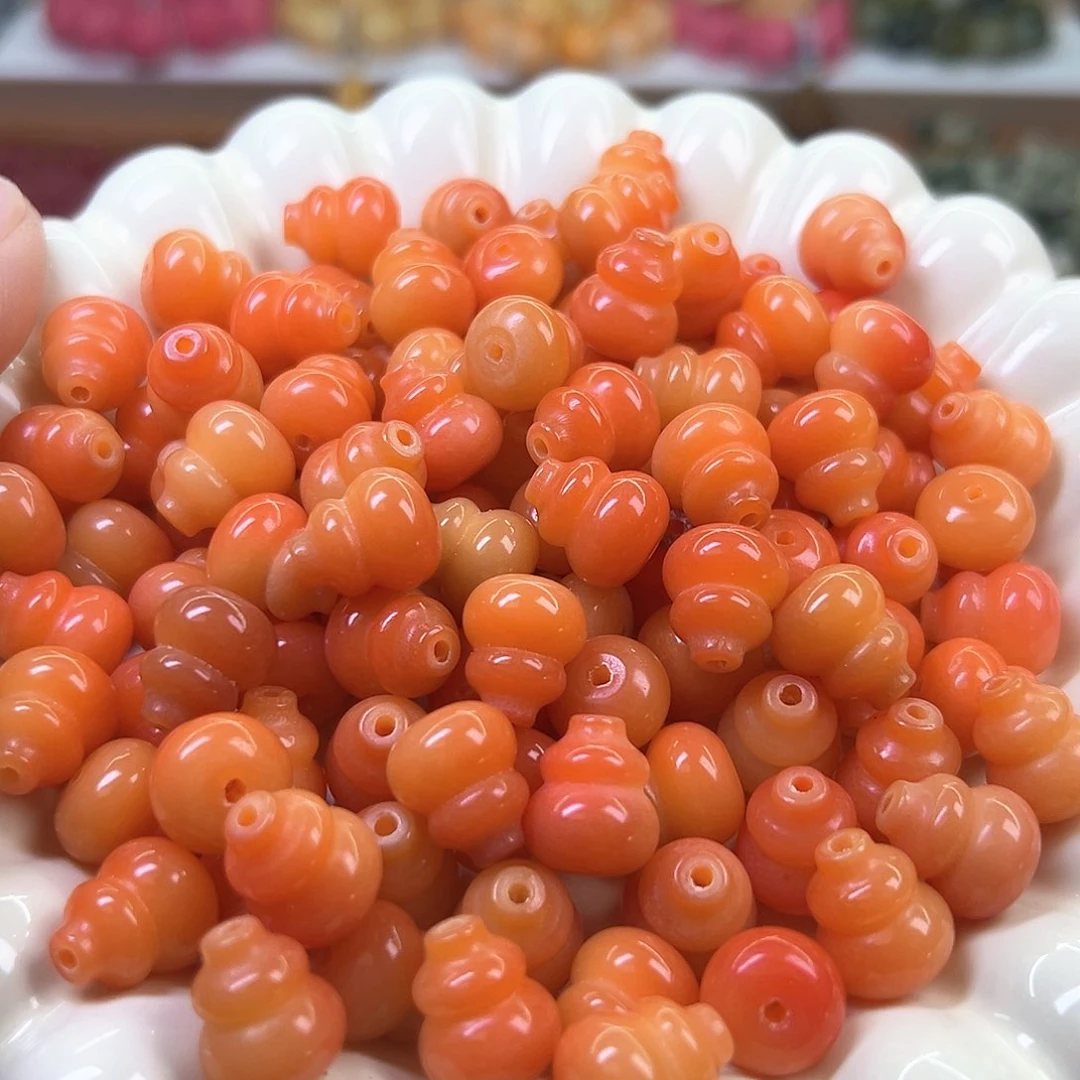 菩提根/象牙果手串瑕疵金橘葫芦40颗卡13