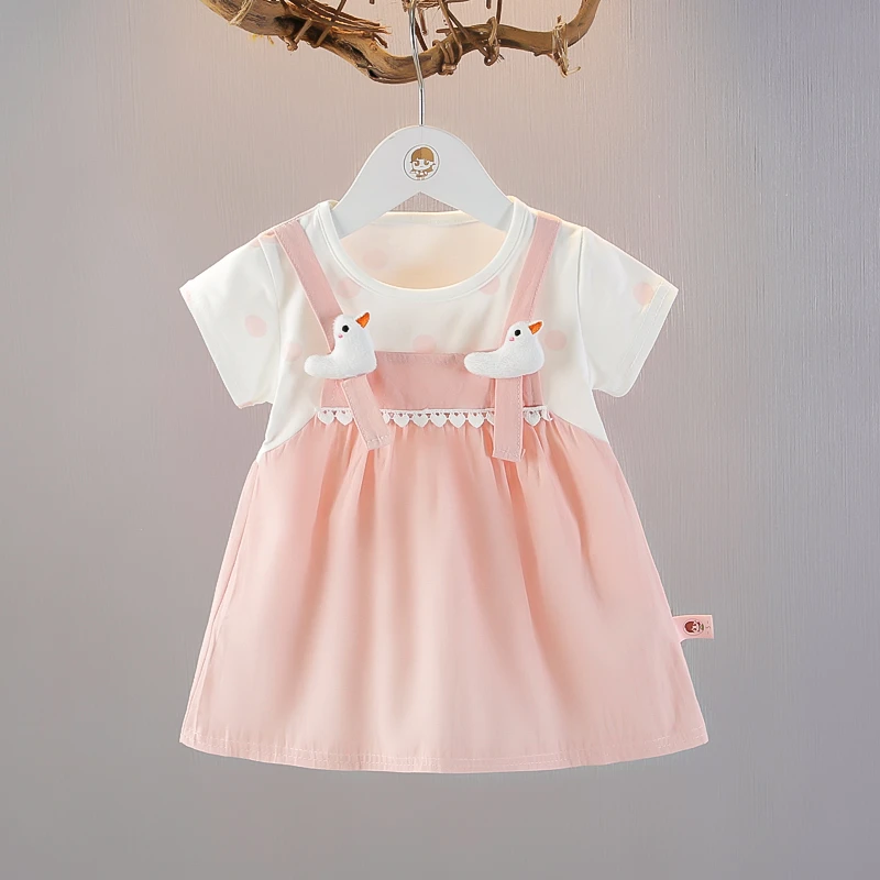 【悦悦妈妈呀】女童夏装短袖连衣裙新款女宝宝甜美公主裙小女孩裙子