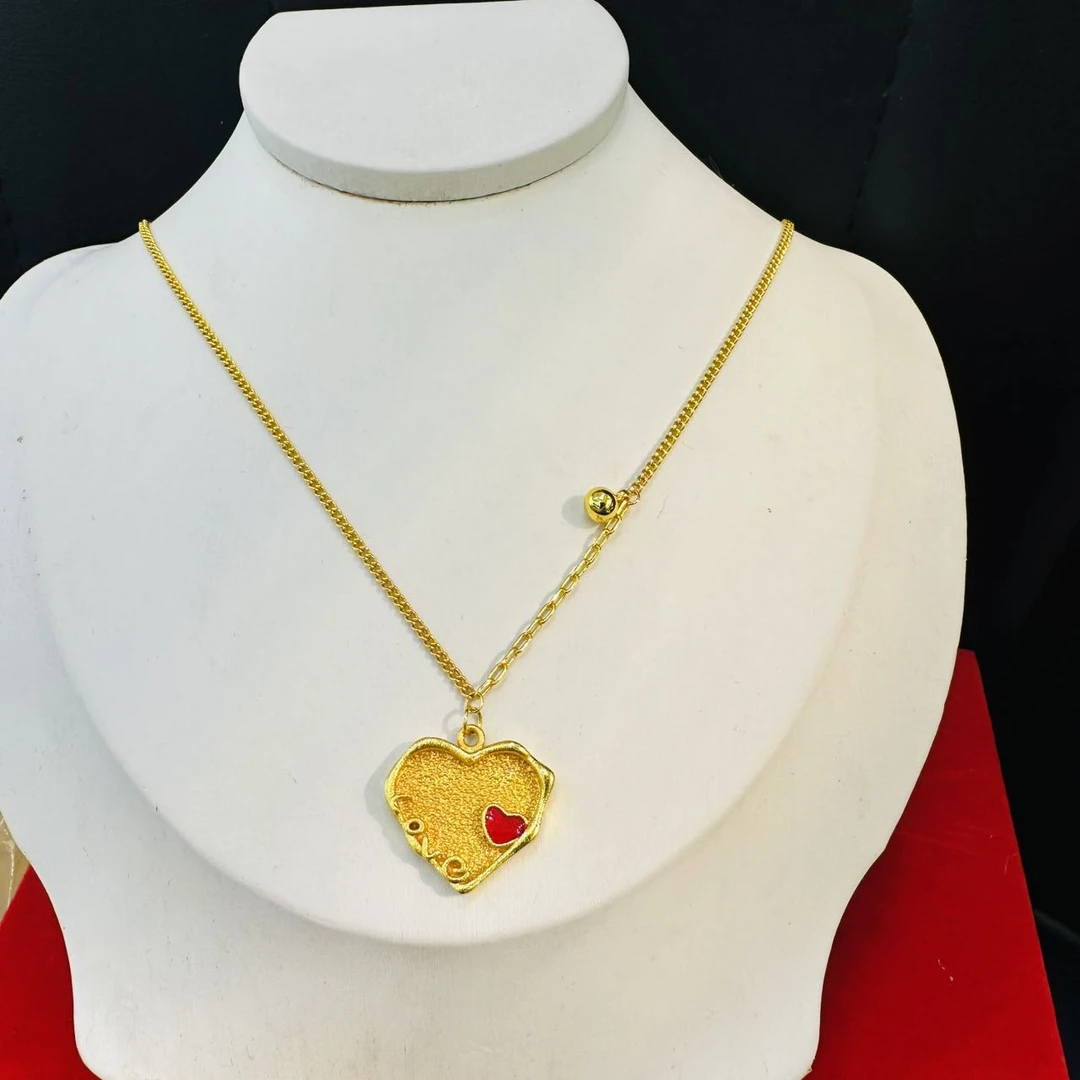 铜合金项链 2312号新款个性项链金色气质时尚百搭精美精致金色长