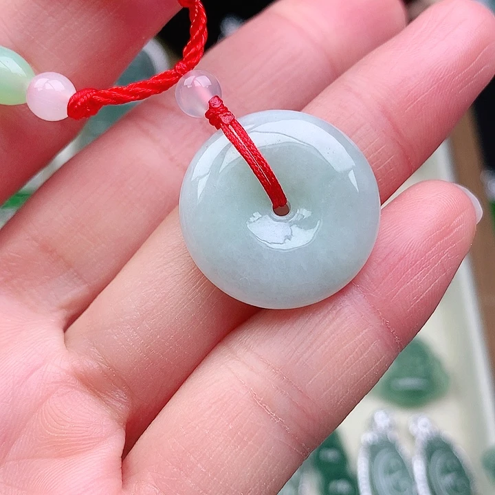 颈饰银S925镶嵌翡翠吊坠