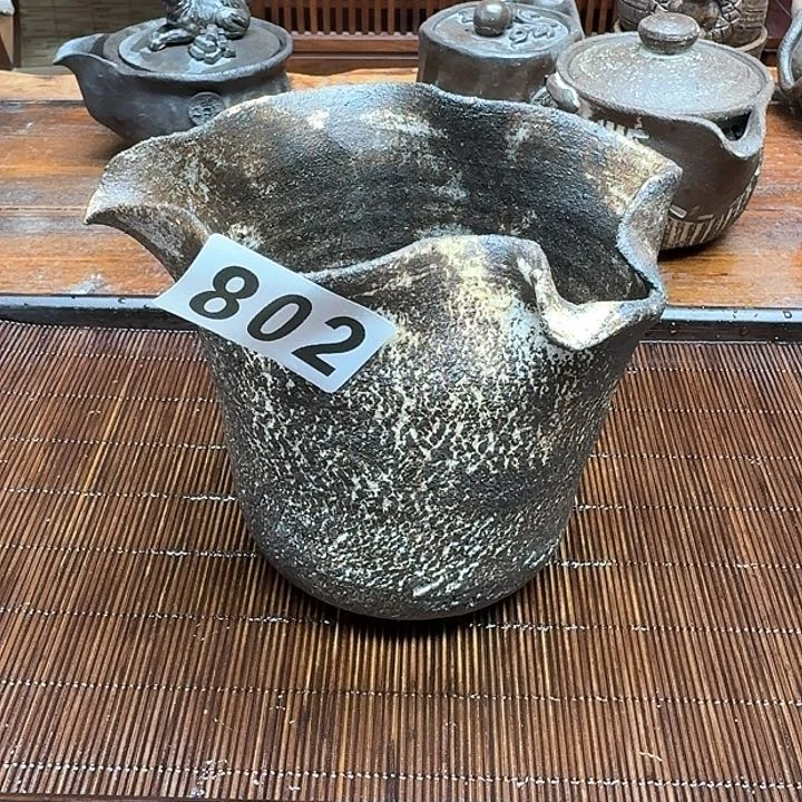 纯手工制作粗陶茶具