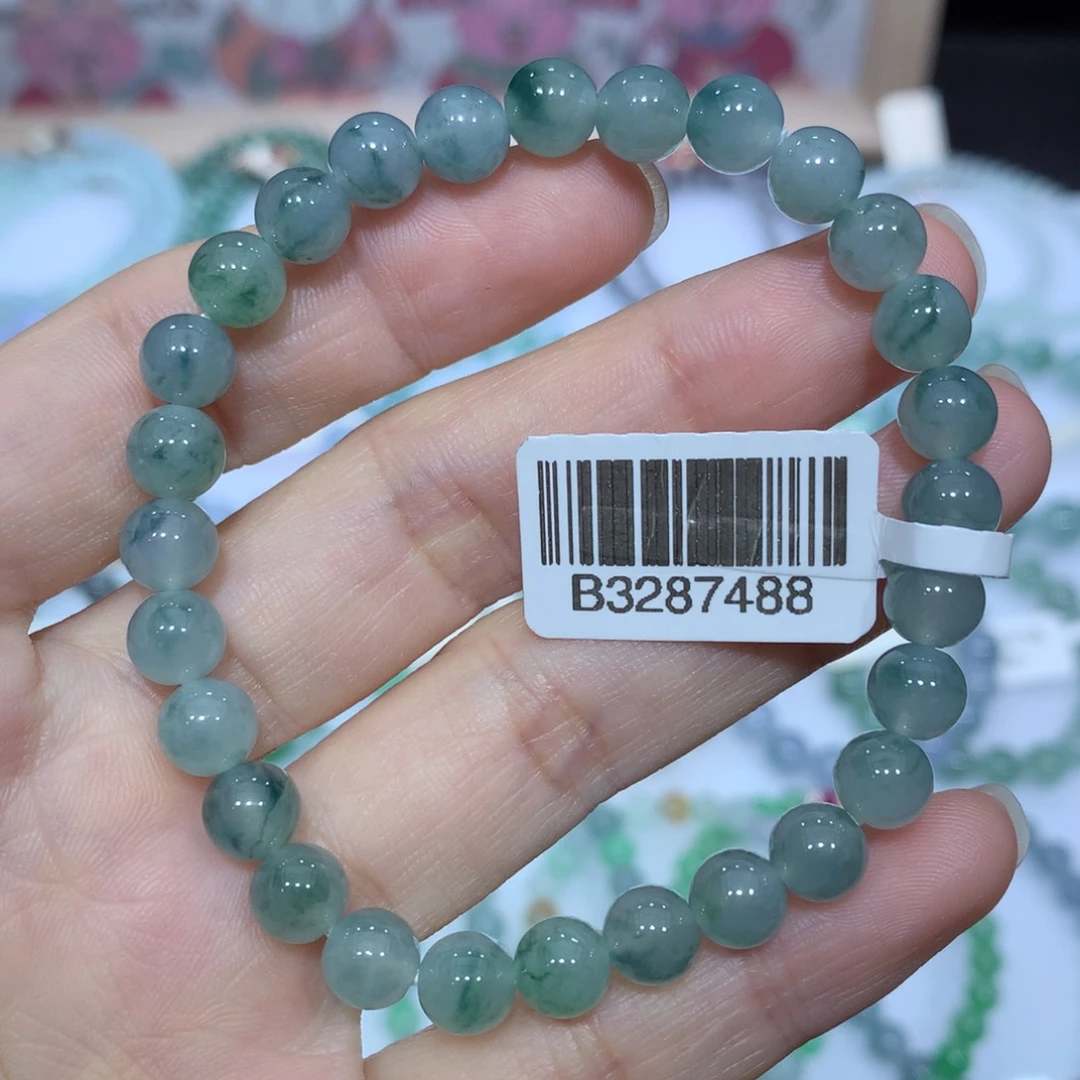 翡翠未镶嵌手链天然