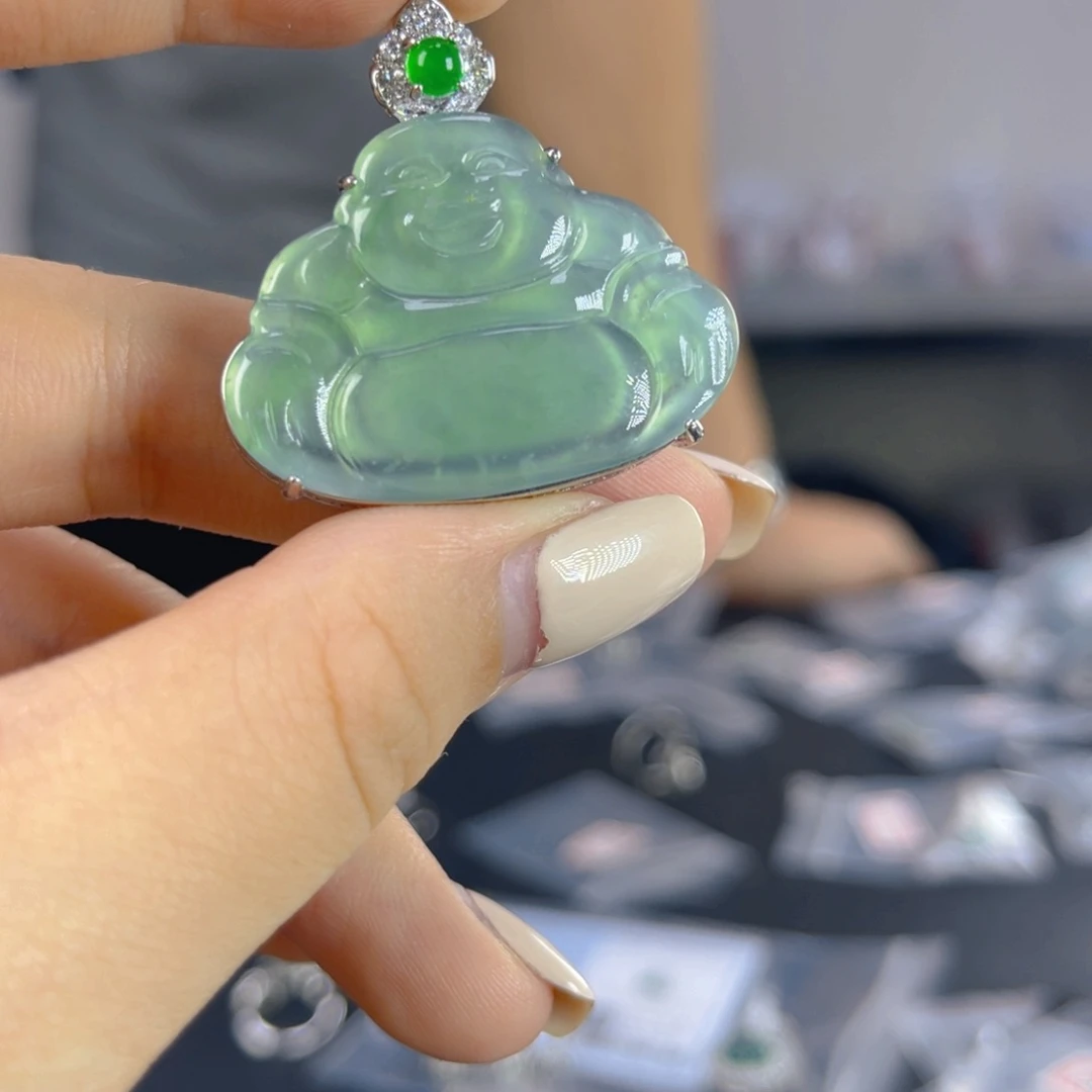翡翠未镶嵌颈饰天然翡翠A货