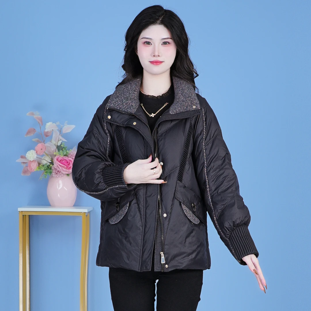【SJYF5285】2024年秋冬新款时尚洋气宽松保暖加厚休闲显瘦羽绒服