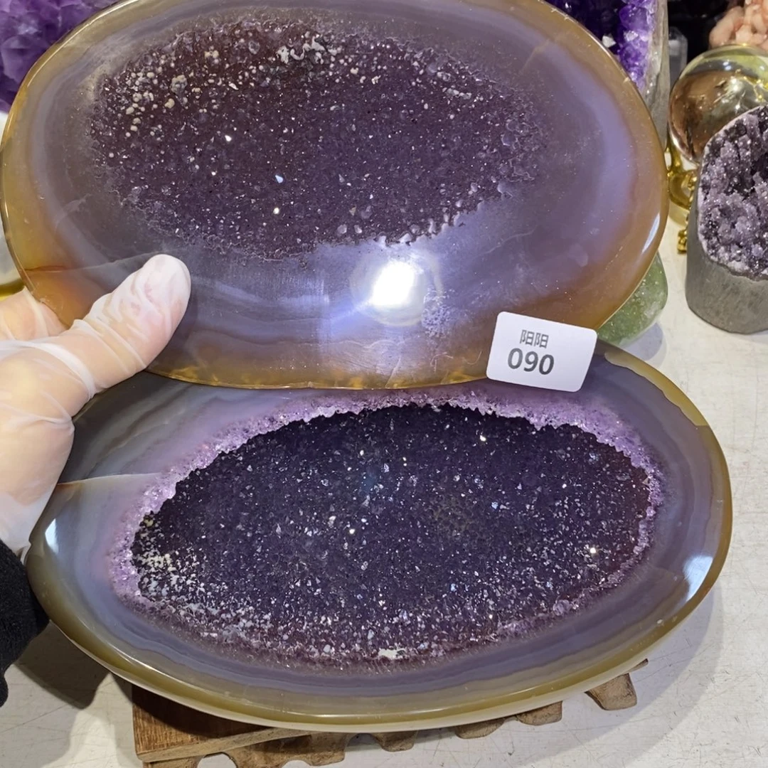 大型摆件（非配饰）未镶嵌紫晶方解石