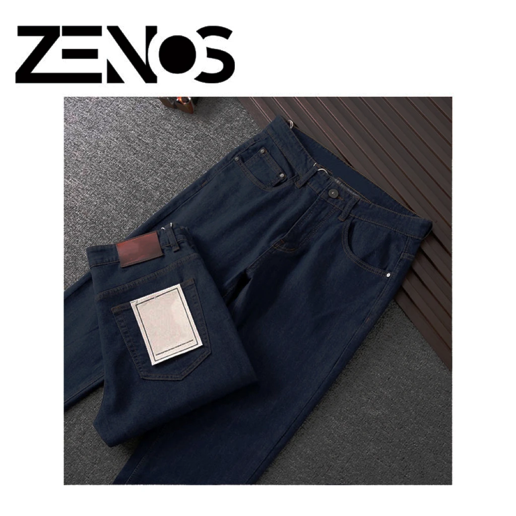 BB牛仔裤深色牛仔蓝时尚百搭轻奢潮流款（卡码拍小）