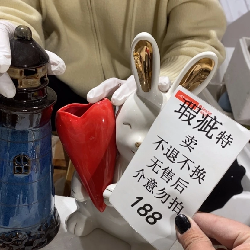 【闪购商品】摆件呦****闹陶瓷摆件瑕疵特卖