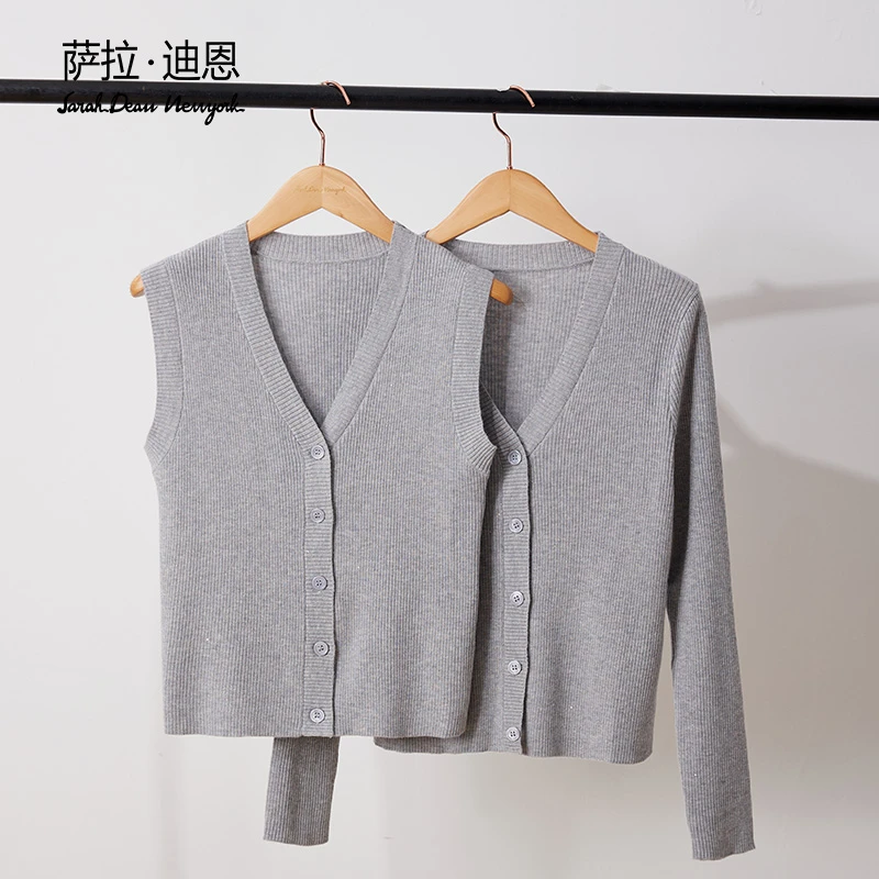 【萨拉迪恩】精简衣橱 巴素兰羊毛时髦老钱风高级感秋冬针织开衫