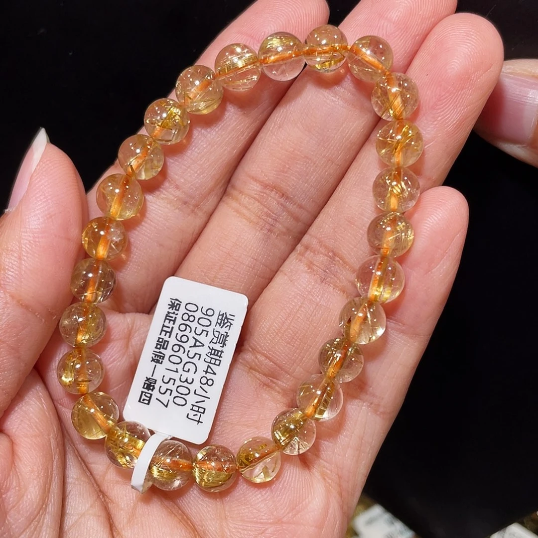 水晶手链未镶嵌烟花钛晶7.6m