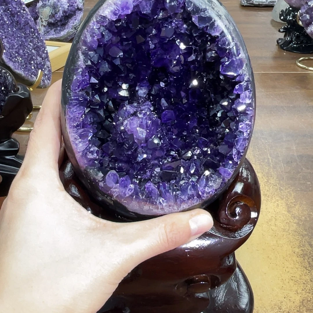 摆件紫晶未镶嵌晶体