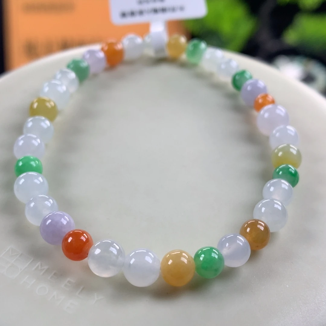 翡翠未镶嵌手链卡4.6～6.6