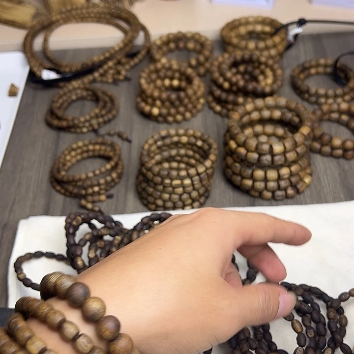 手串沉香随型0.6留疤单圈手串九九沉【3克以上1条】