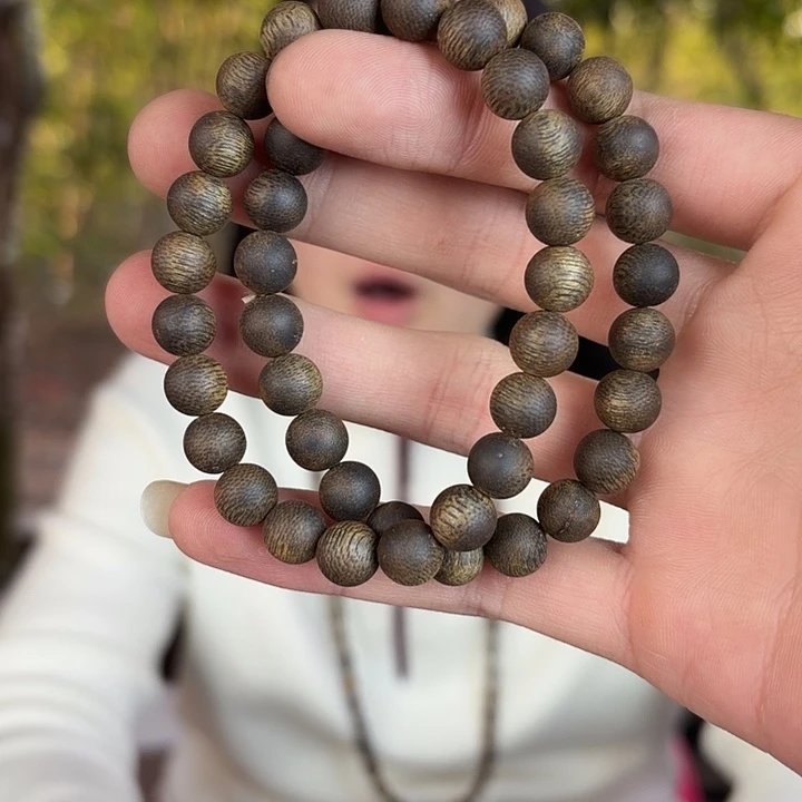 沉香碎屑沉香026乌身圆叶沉水08单圈圆珠多样性发1