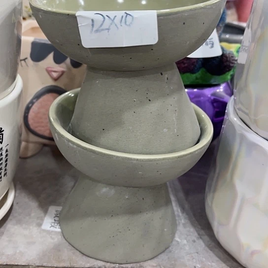 多肉绿植陶瓷花盆9.9包邮，有孔