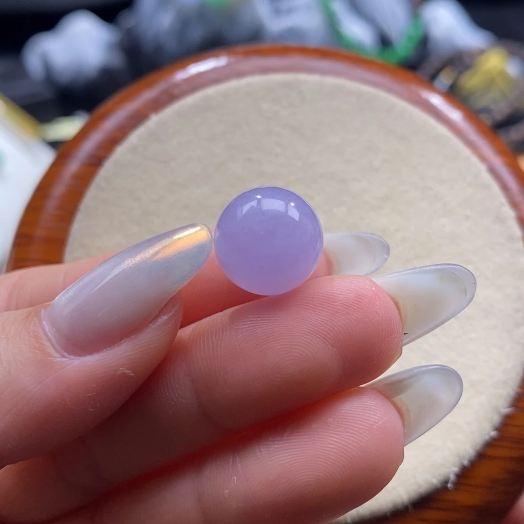 翡翠未镶嵌颈饰翡翠红紫珠12.7mm