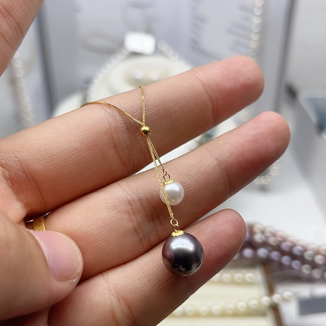 海水珍珠18K金镶嵌颈饰