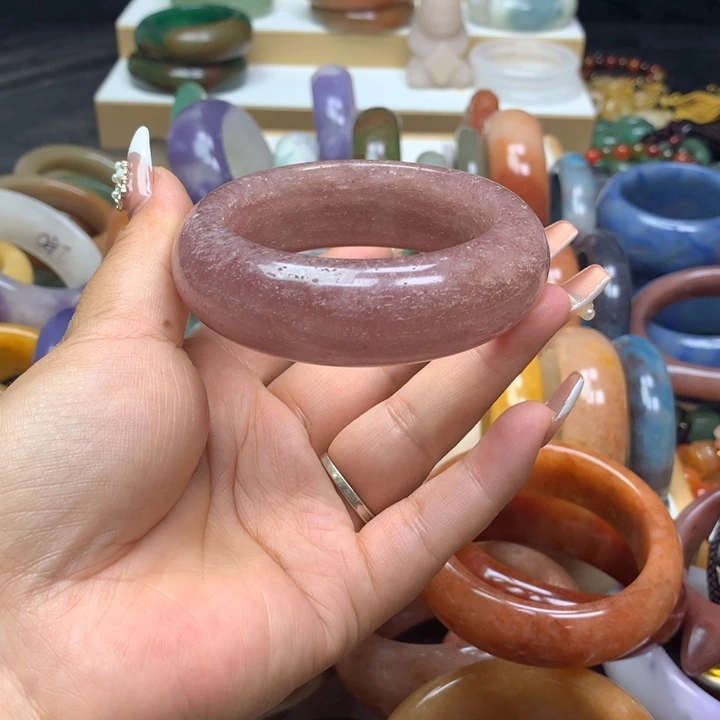 未镶嵌手镯石英质玉紫