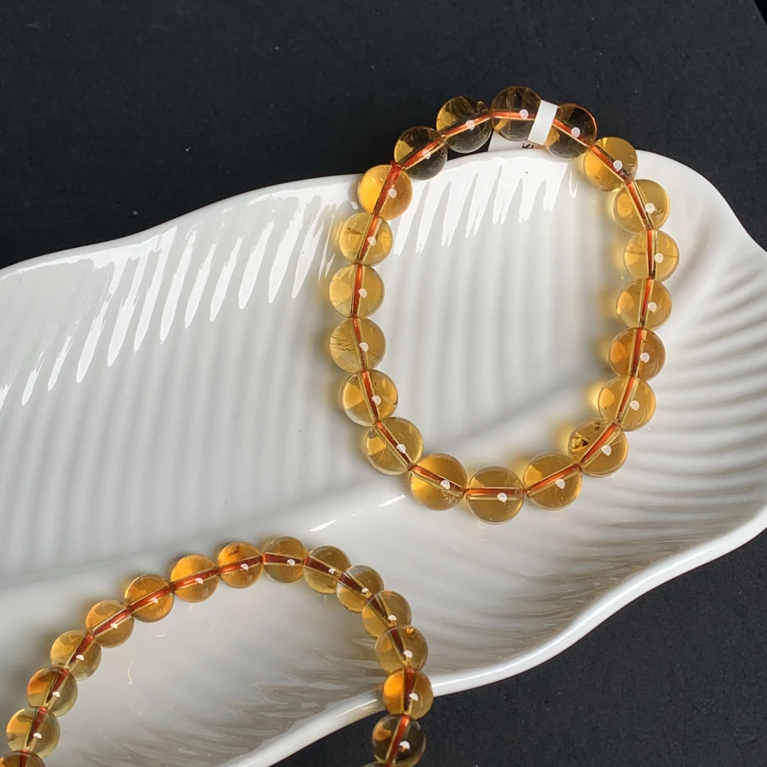 巴西黄水晶手串Z1005多样性发其一