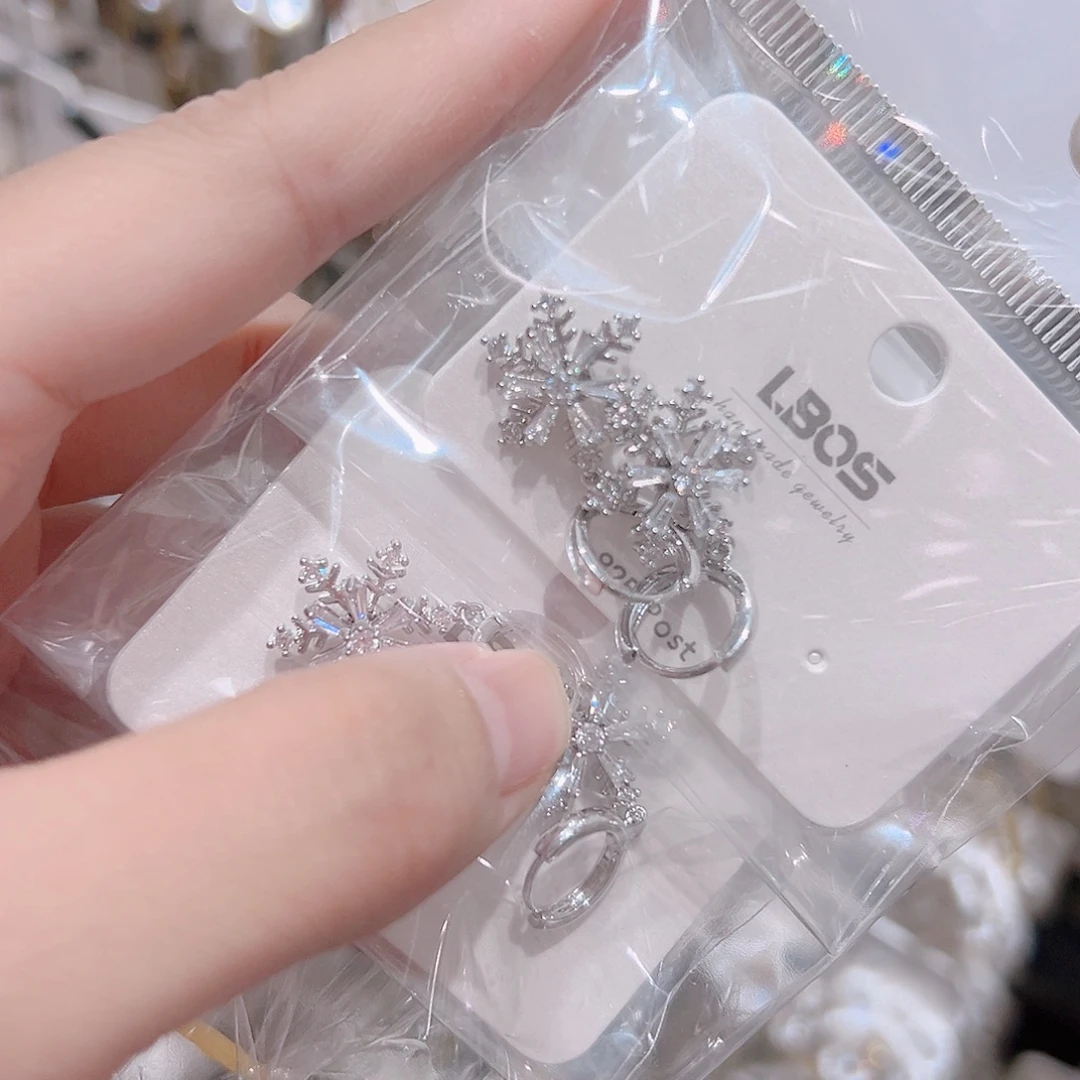 锆石纯铜合金耳环