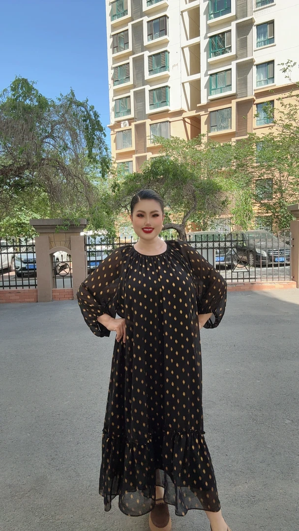 （yipak girip）新款法式气质宽松时尚长女装连衣裙