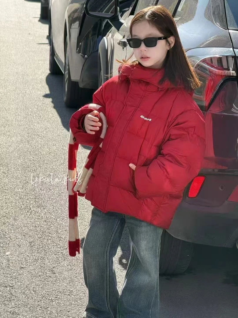 【haobaby】2024年款红色保暖羽绒服1709