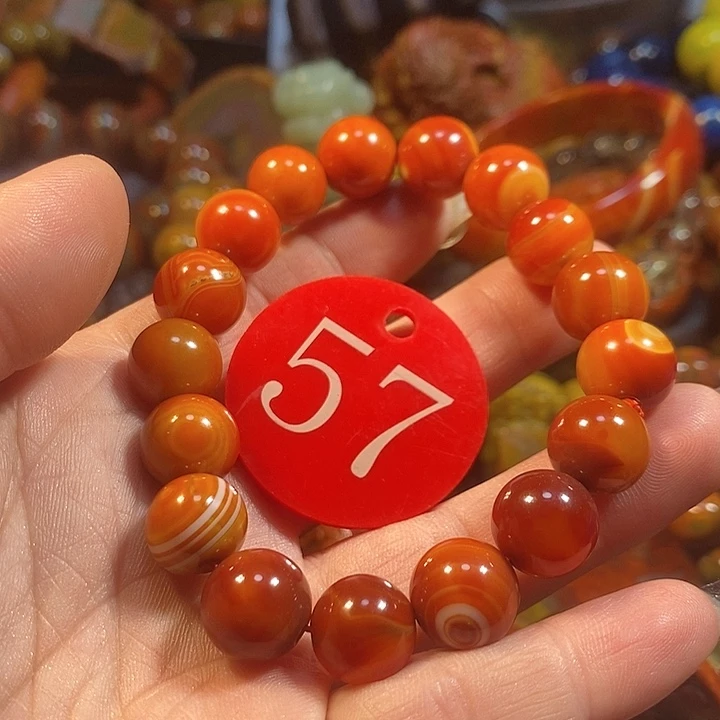 玛瑙/玉髓手链未镶嵌异*