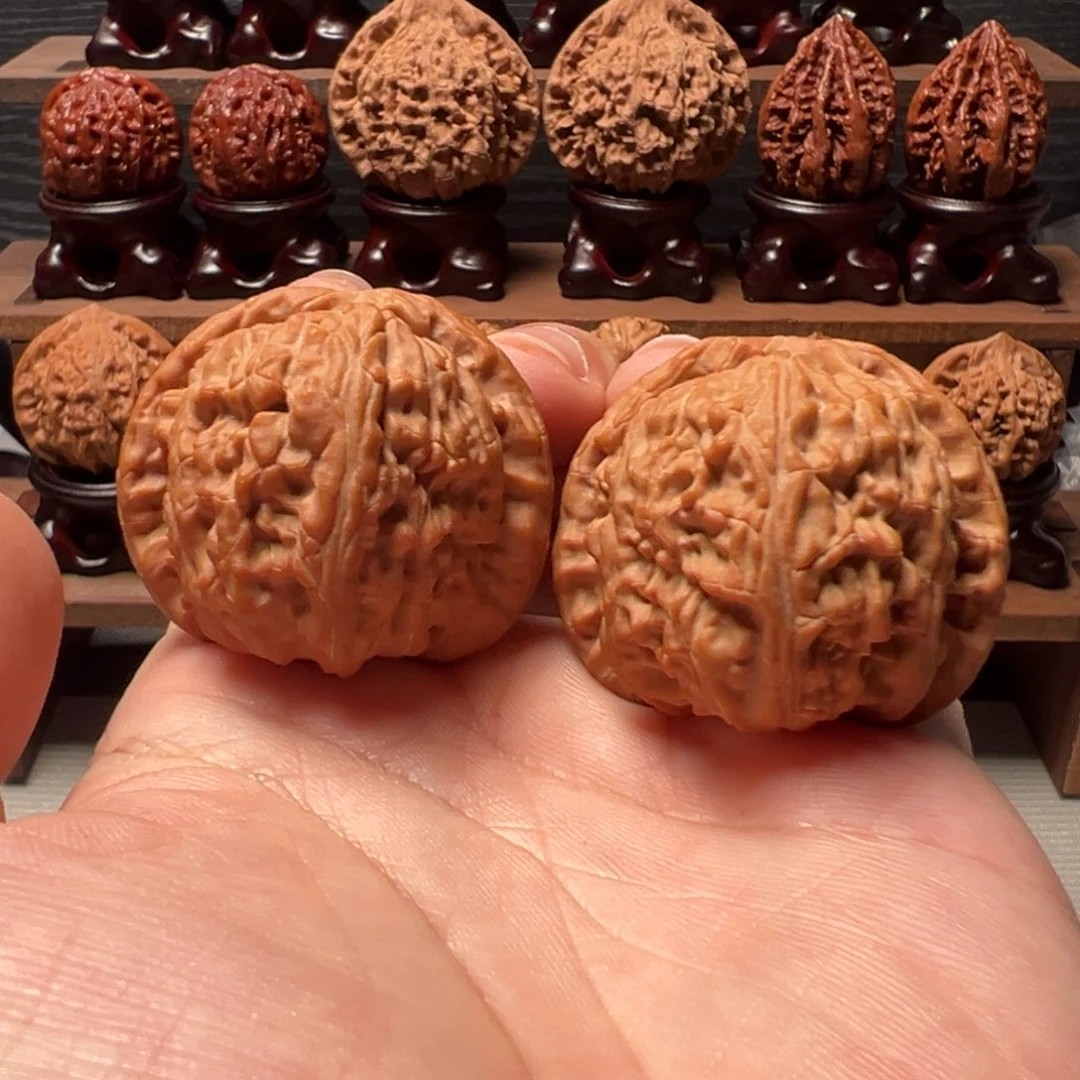 文玩核桃把件41闷白