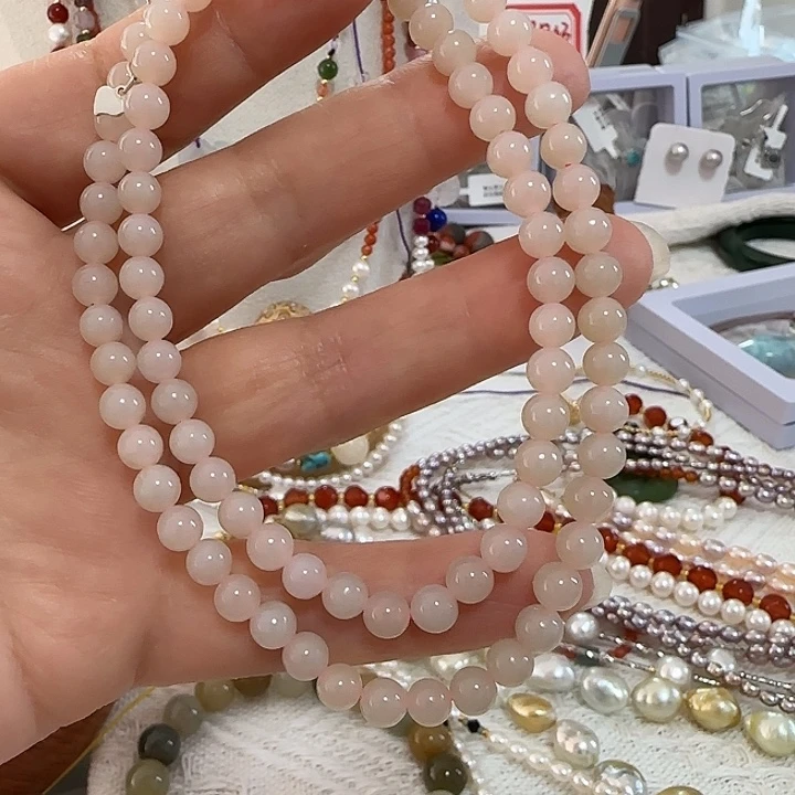 和田玉银S925镶嵌颈饰5.5左右成品项链天然结构