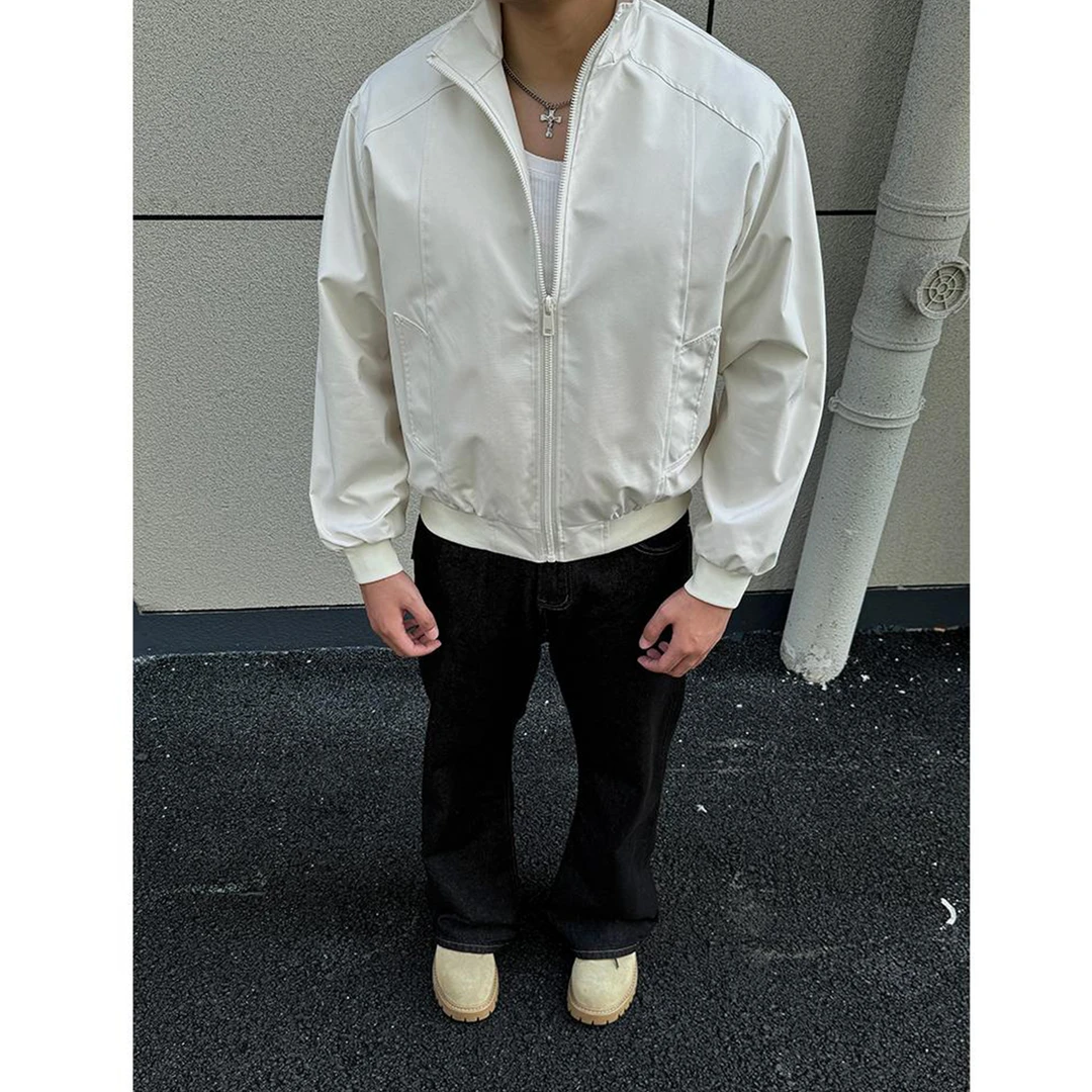 【品质顶】美式三防立领飞行员夹克外套男秋季痞帅硬汉风短款棒球服