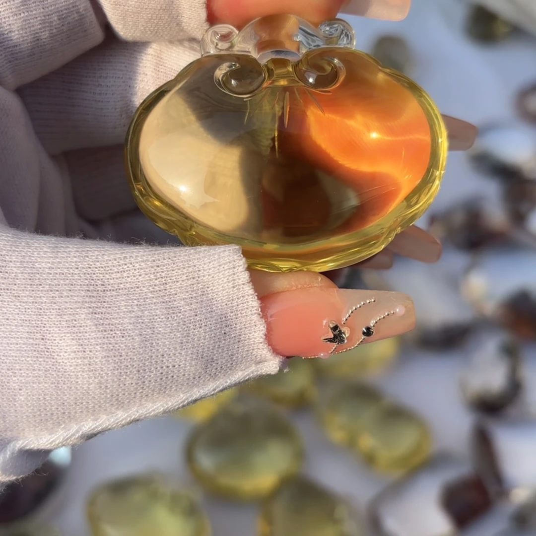 水晶水晶摆件未镶嵌熊*墩