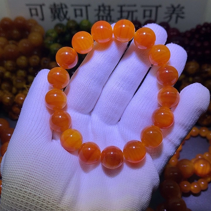 松木（琥珀木）手串/手链1.3 包浆高货