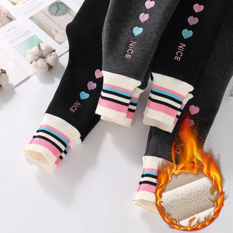 女童打底裤加绒保暖女宝小女孩女宝洋气2025年新款长裤外穿裤子冬