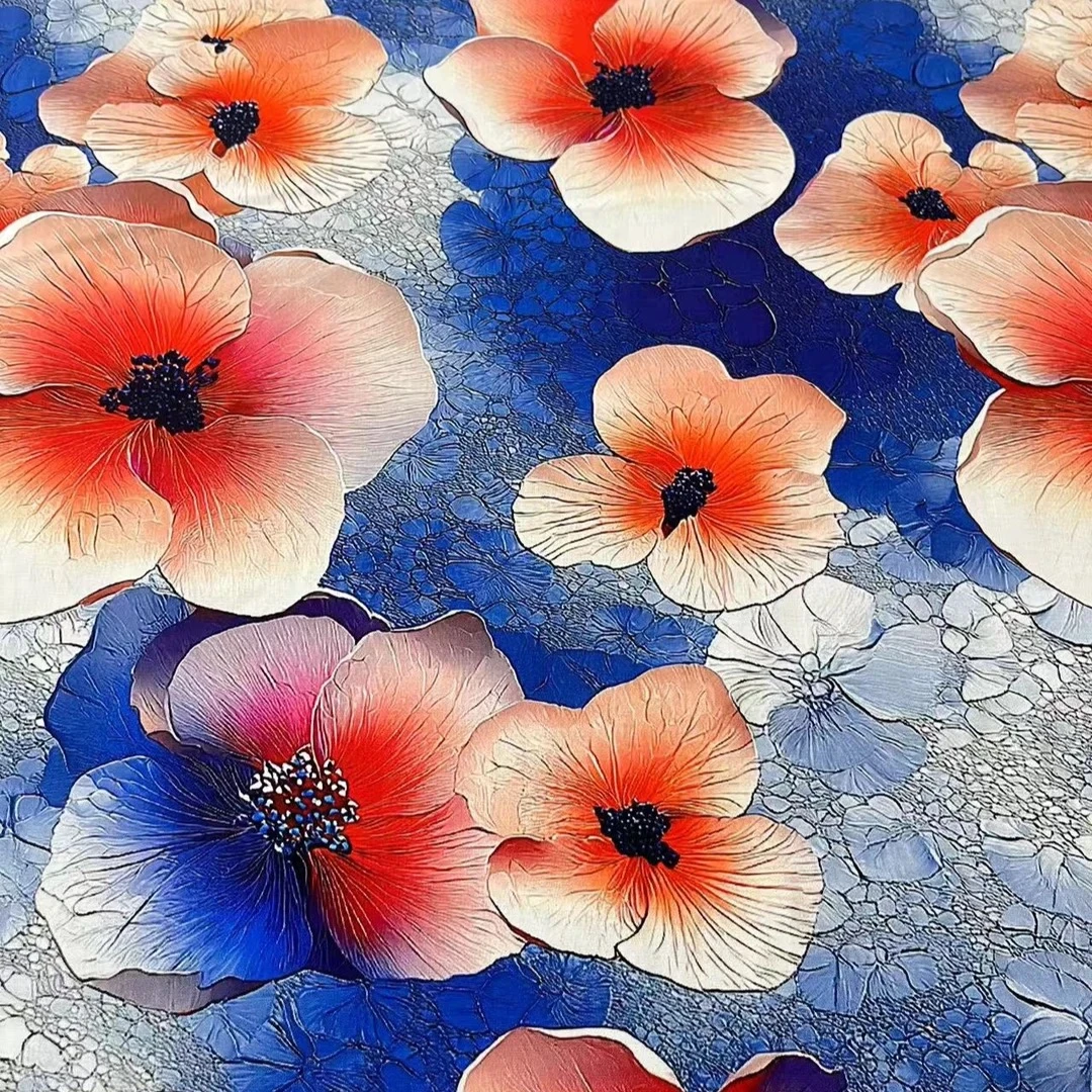 【2米包邮】100绵绸水佩风裳厚款时尚绵绸面料(不支持七天无理由)