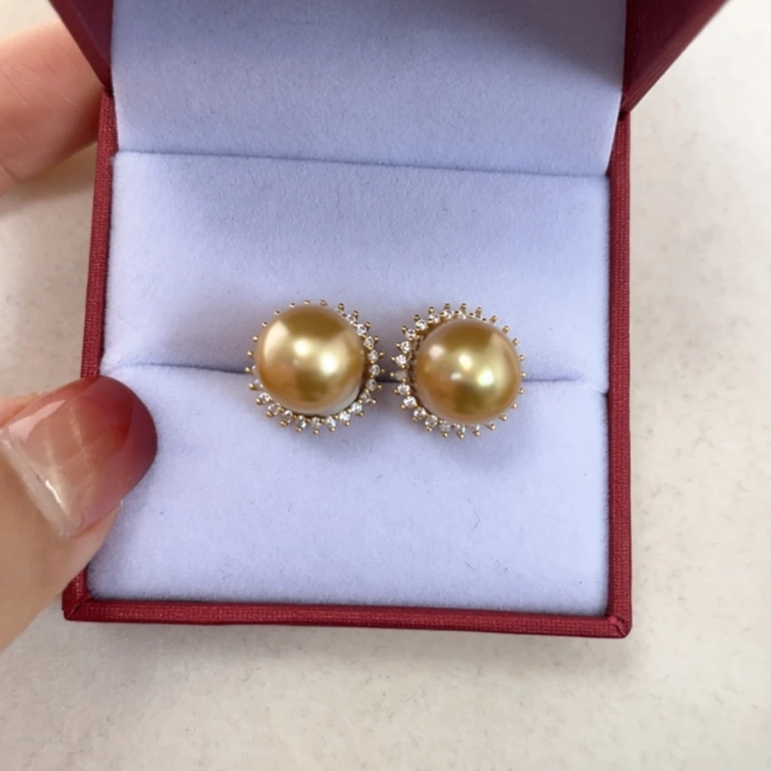 【闪购商品】银S925镶嵌耳饰海水珍珠
