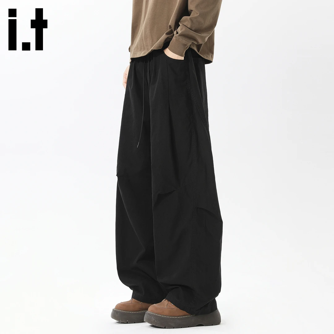 i.t:CHOCOOLATE工装休闲裤男士2025秋冬款潮牌宽松百搭炸街阔腿裤