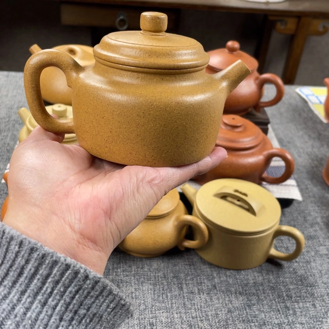 紫砂茶壶黄金段德钟全手30目220