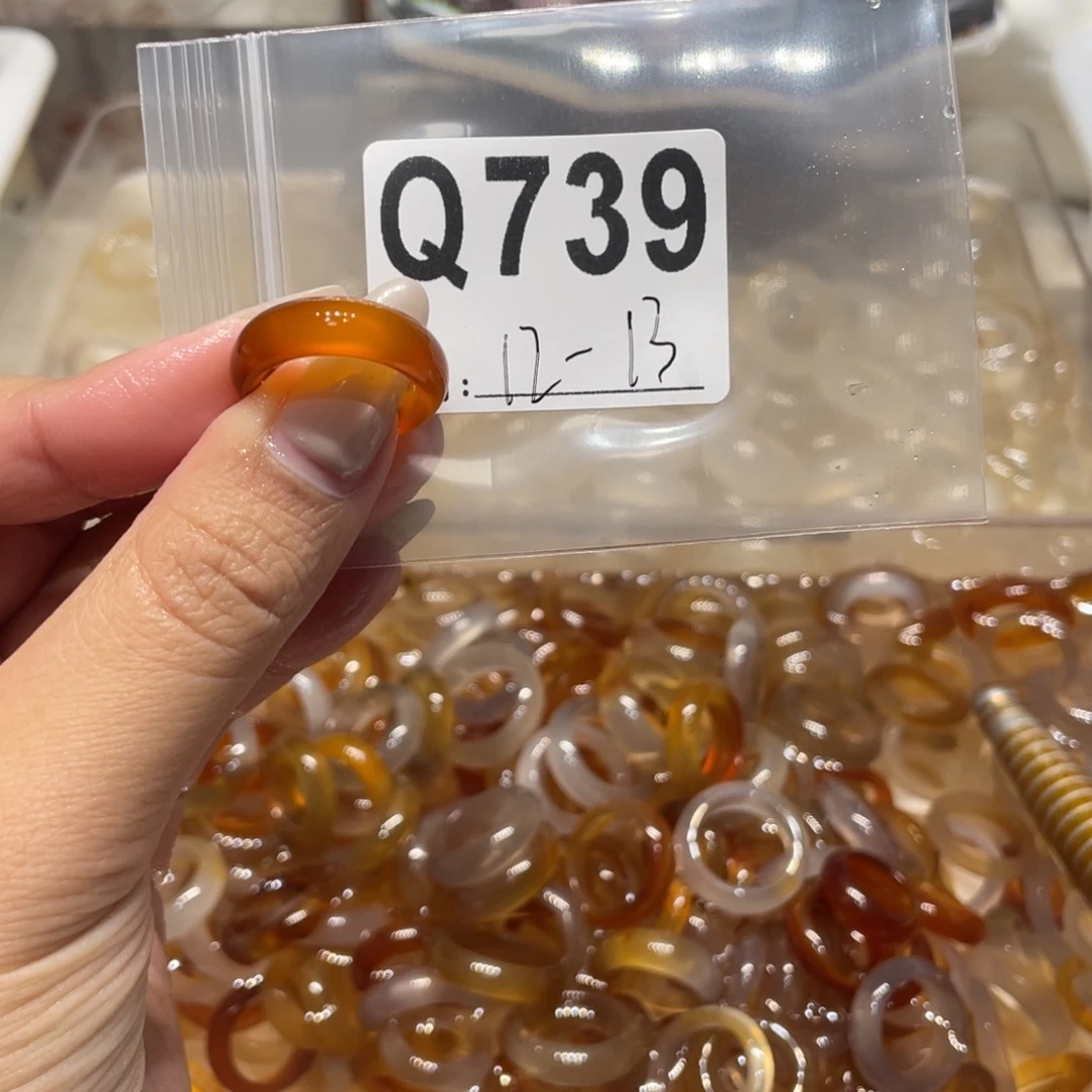 玛瑙/玉髓未镶嵌戒指739