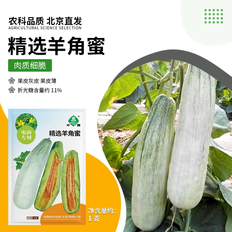 【农科院】京研甜瓜西瓜种子哈密瓜羊角蜜绿宝麒麟小西瓜蔬果种籽