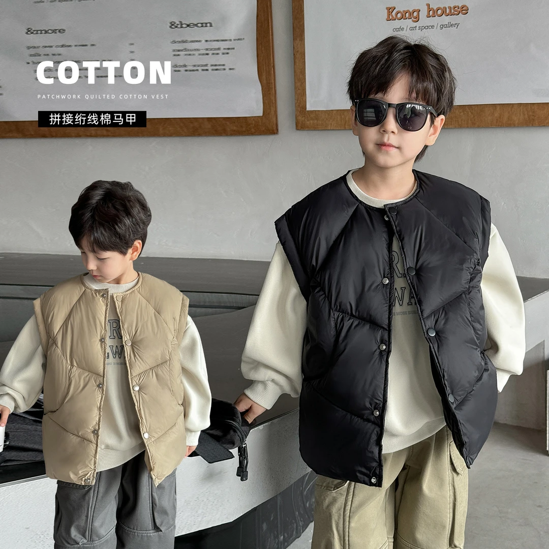 【K.baby专属】AD4026拼接绗线棉马甲