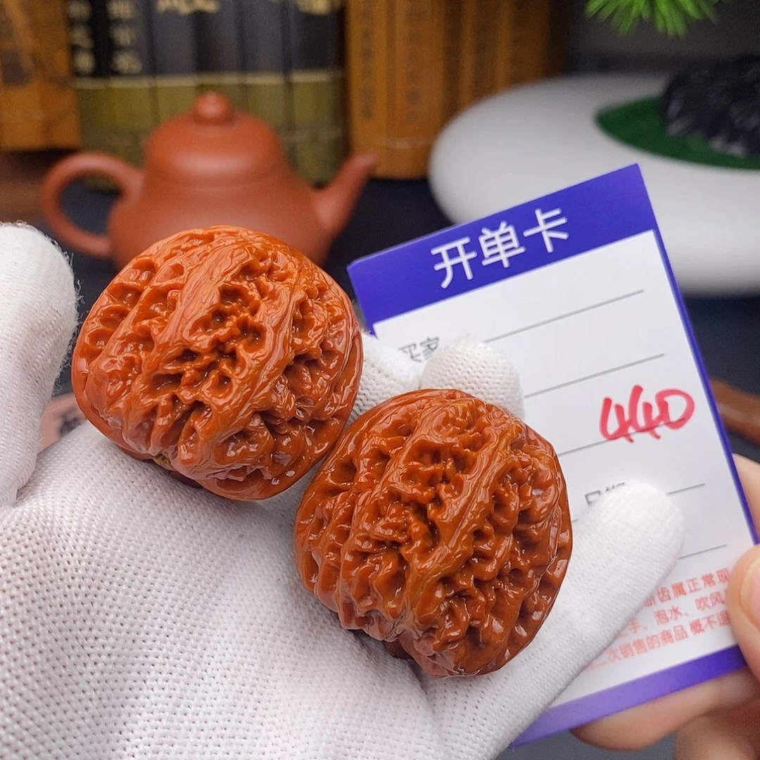 文玩核桃把件40粗筋440