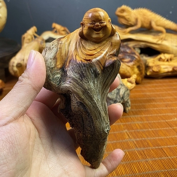 柏木（崖柏）弥勒佛