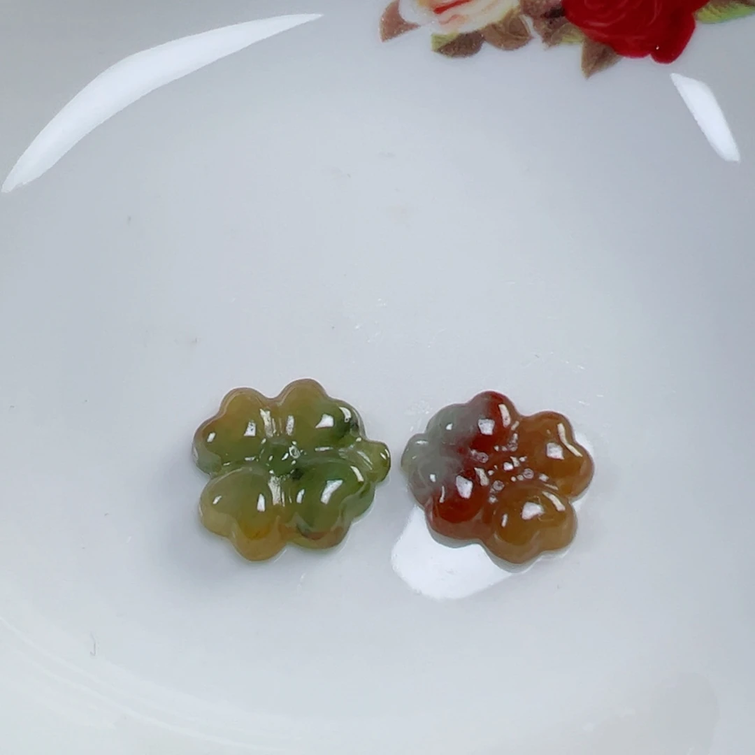 翡翠散珠翡翠四叶草