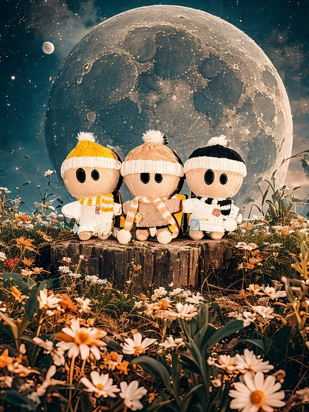 dsp玩偶红围巾棕毛衣小D帽子娃衣衣服薛之谦纸袋人变装（只售衣服）